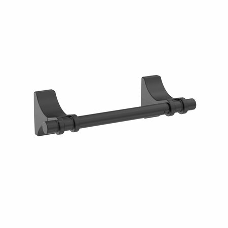 AMEROCK Davenport Matte Black Transitional Pivoting Double Post Toilet Paper Holder BH36051MB